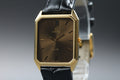 1982 MINT OMEGA De Ville 25mm 191.0191 Quartz Brown Roman Dial Men's Vintage
