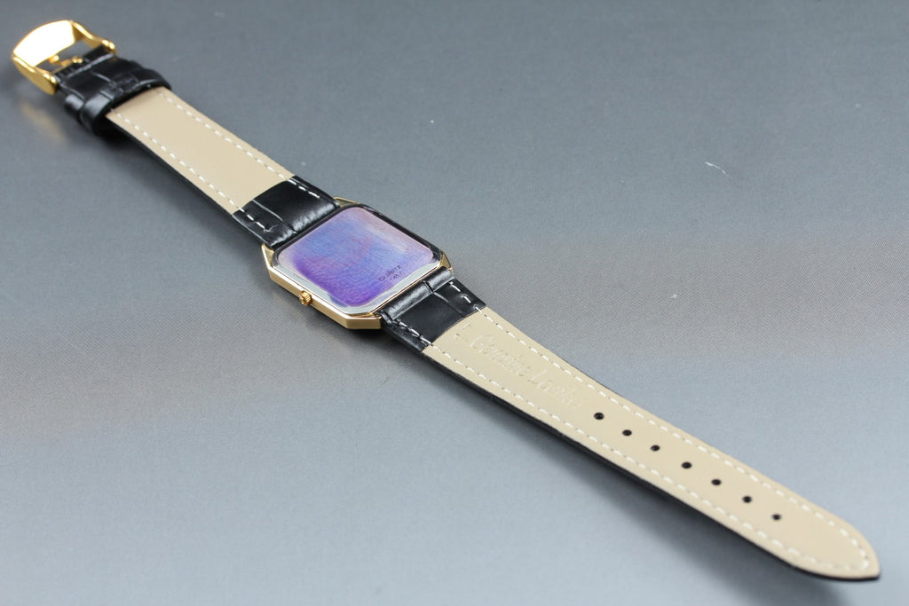 1982 MINT OMEGA De Ville 25mm 191.0191 Quartz Brown Roman Dial Men's Vintage