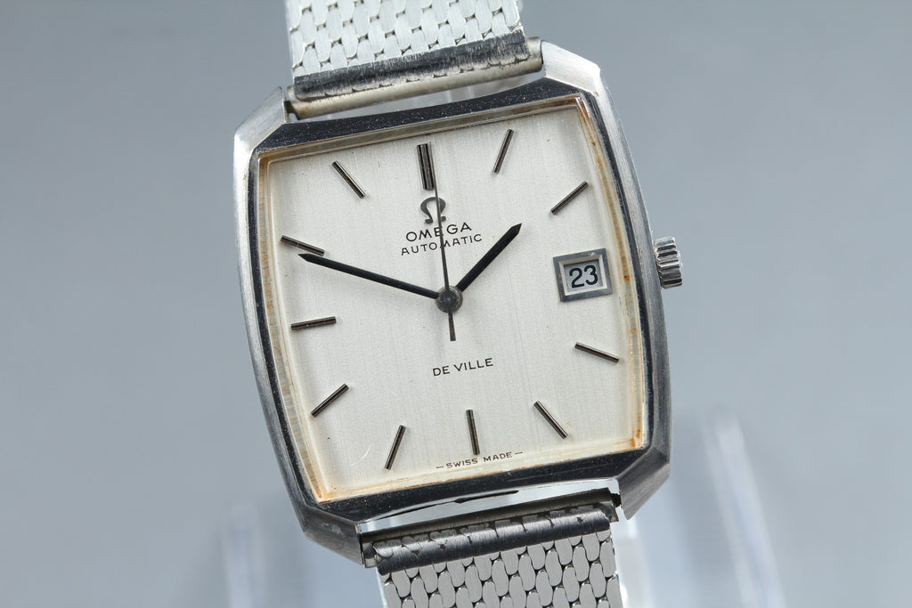 1969 Near MINT OMEGA De Ville 32mm 162.048 Automatic Silver Dial Men's Vintage