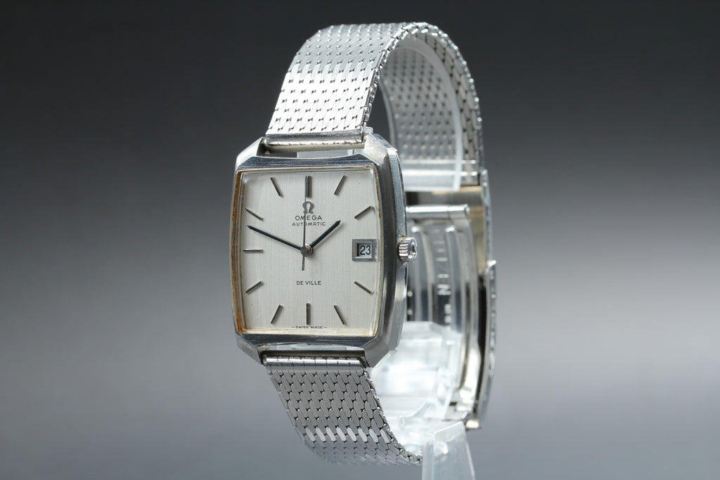 1969 Near MINT OMEGA De Ville 32mm 162.048 Automatic Silver Dial Men's Vintage