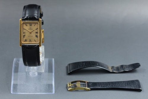 1973 Near MINT OMEGA De Ville 24mm 511.0404 Manual Roman Tank Unisex Vintage