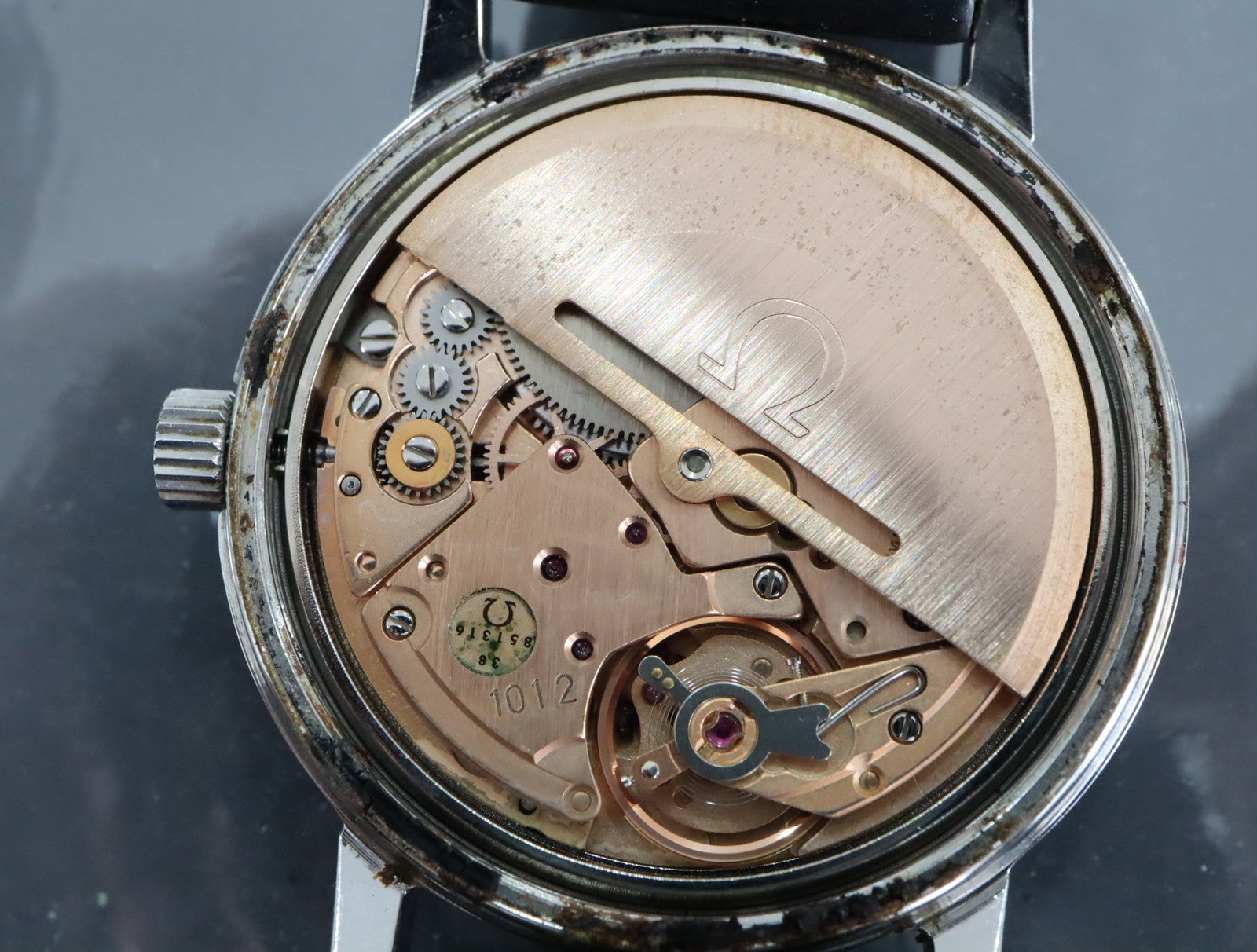 1974 Near MINT OMEGA Geneve 35mm 166.0163 Automatic Silver Dial Men's Vintage