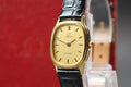 1984 Near MINT/Box OMEGA De Ville 20mm 591.0281 Quartz Gold Dial Women's Vintage