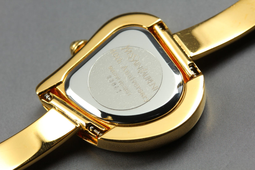 Full Set/Near MINT Yves Saint Laurent Heart Watch 24mm Quartz White Dial Women's