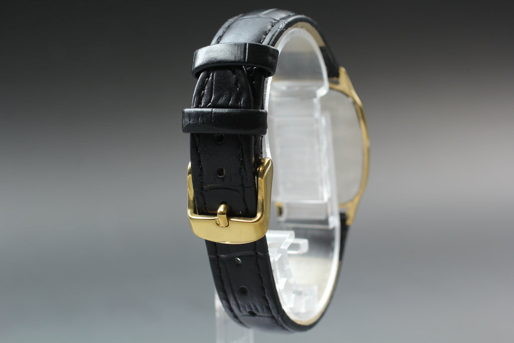1984 Near MINT OMEGA De Ville 27mm 191.0200.1 Quartz Gold Dial Men's Vintage