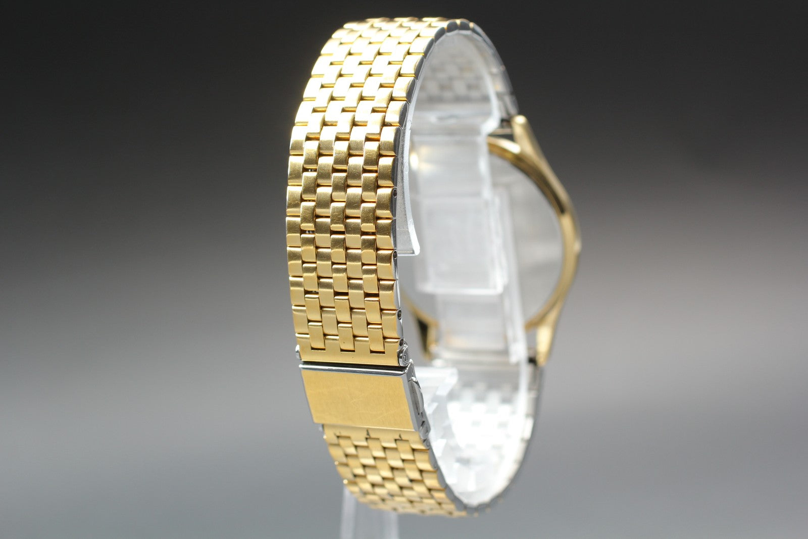1984 Near MINT OMEGA Seamaster 33mm 196.0251 Quartz Gold Dial Men's Vintage