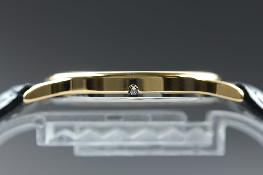 1984 Top MINT OMEGA De Ville 32mm 191.0130.1 Quartz Gold Dial Men's Vintage