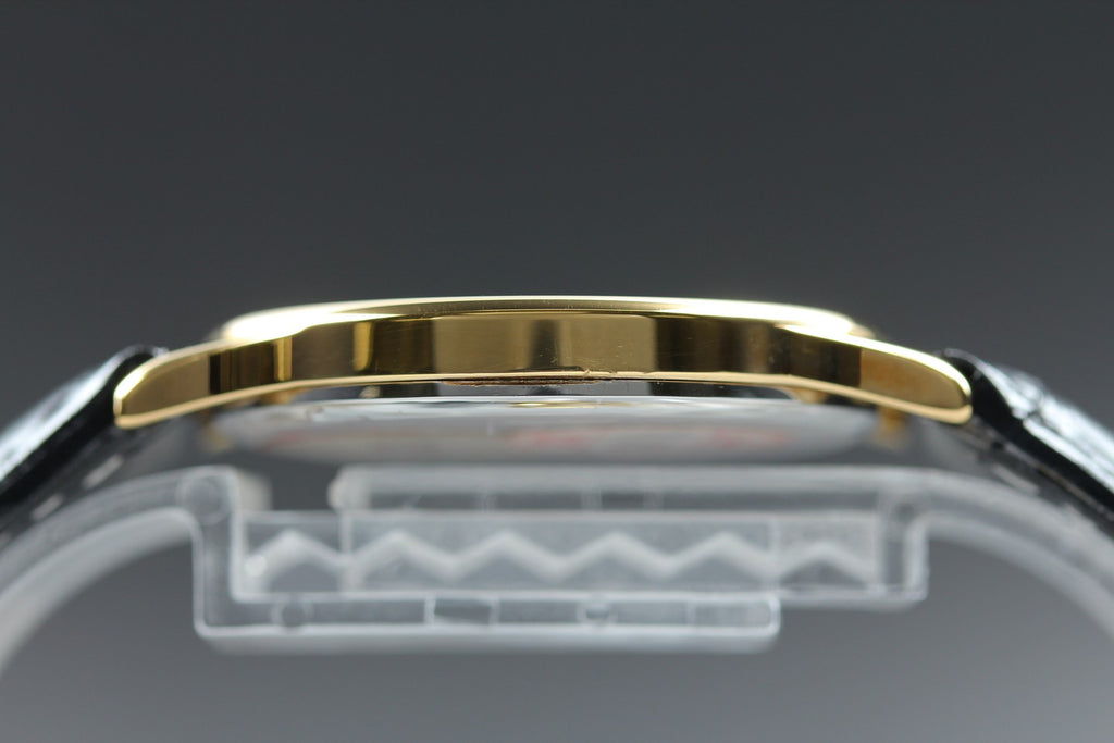 1984 Top MINT OMEGA De Ville 32mm 191.0130.1 Quartz Gold Dial Men's Vintage