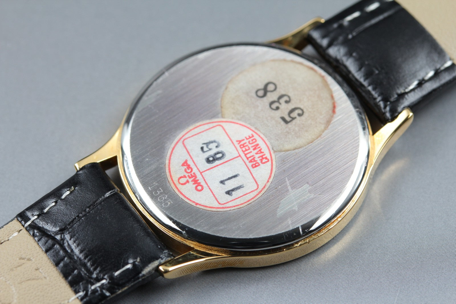 1984 Top MINT OMEGA De Ville 32mm 191.0130.1 Quartz Gold Dial Men's Vintage