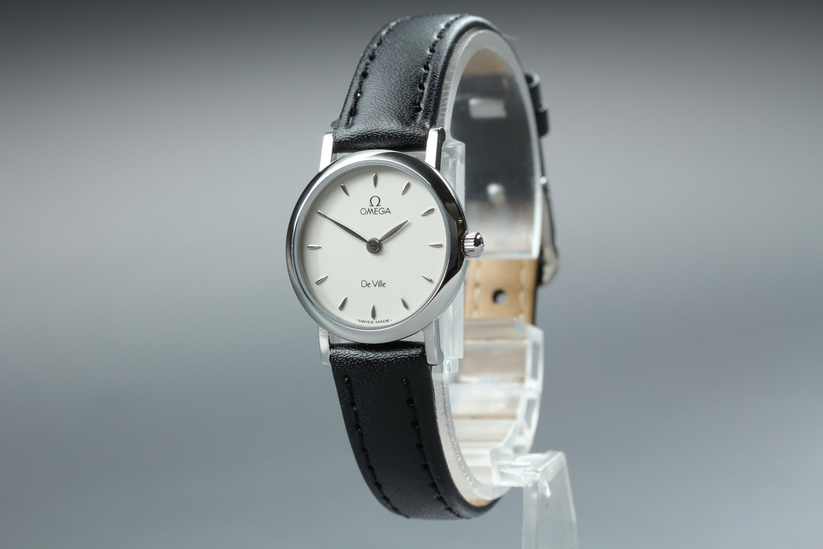 1994 Near MINT/Box, Paper OMEGA De Ville 23mm 595.1111 Quartz Women's Vintage