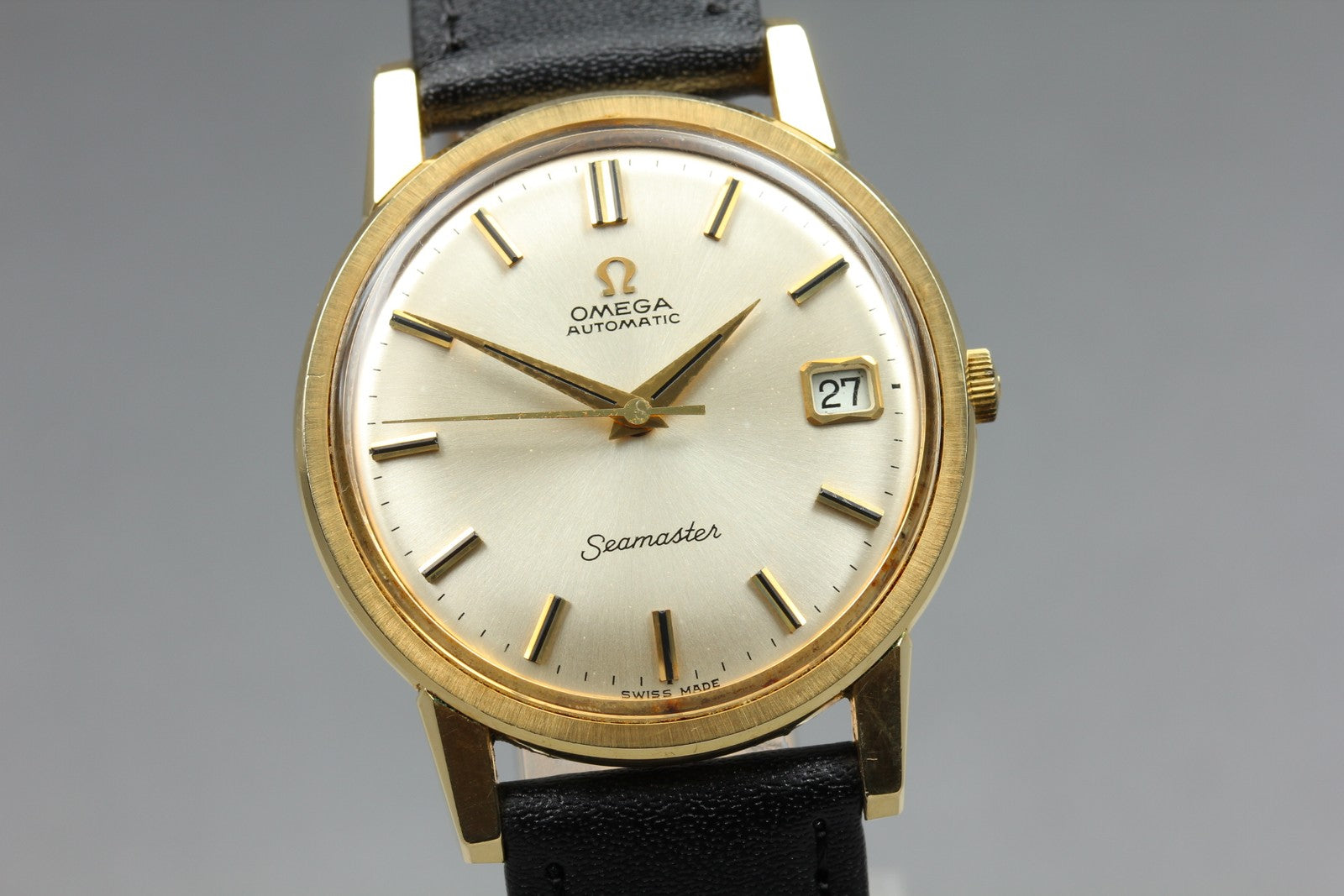 1966 Near MINT OMEGA Seamaster 34mm 166.003 Automatic Silver Dial Men's Vintage