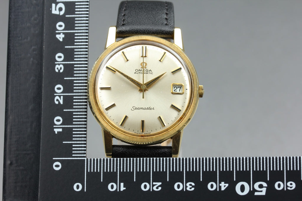 1966 Near MINT OMEGA Seamaster 34mm 166.003 Automatic Silver Dial Men's Vintage