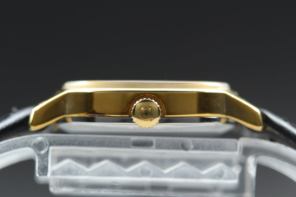1977 Near MINT OMEGA De Ville 21mm 511.0509 Manual Gold Roman Dial Women Vintage