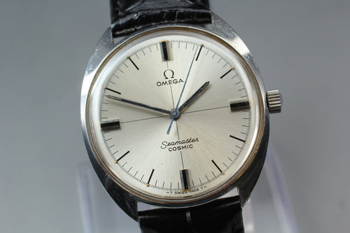 Near MINT OMEGA Seamaster COSMIC 35mm 135.017 Manual Silver Dial Men's Vintage