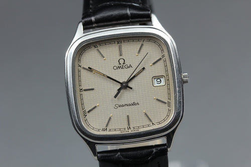 1987 OMEGA Seamaster 196.0311 31mm Quartz Silver Dial Men's Vintage Near MINT