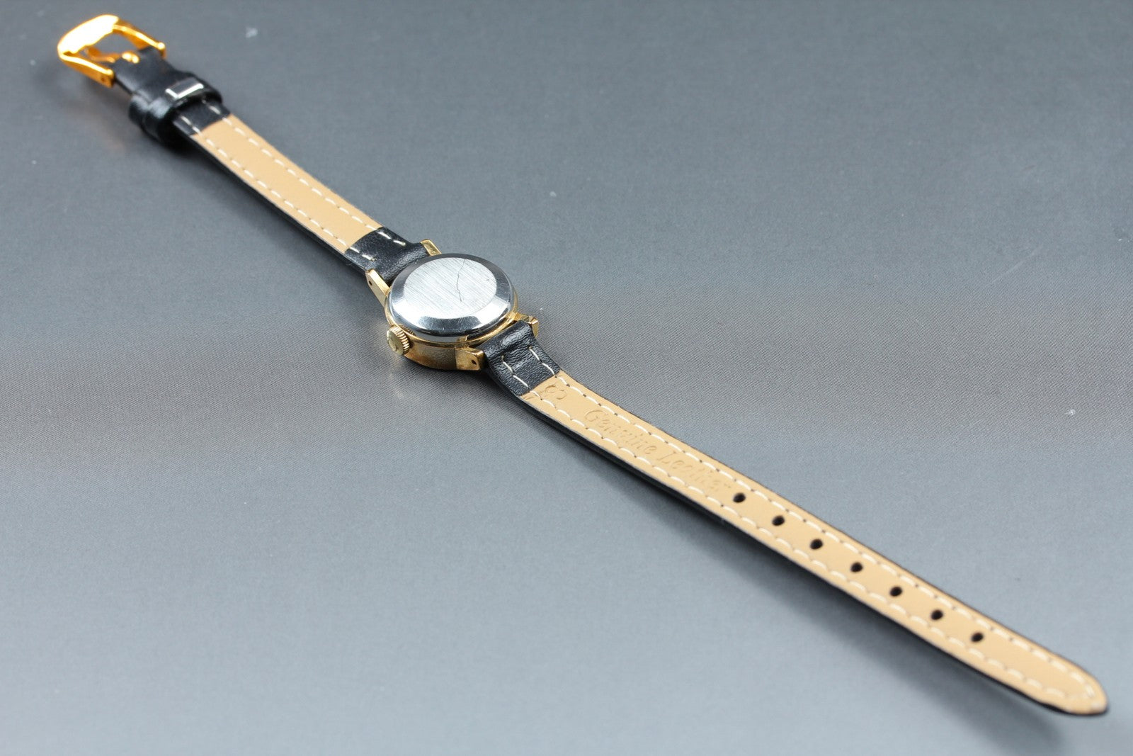 1972 Near MINT OMEGA De Ville 17mm 551.0057 Automatic Gold Dial Women's Vintage