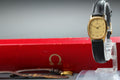 1987 w/Box OMEGA De Ville 20mm 591.0381 Quartz Gold Arabic Women's Vintage Exc+5
