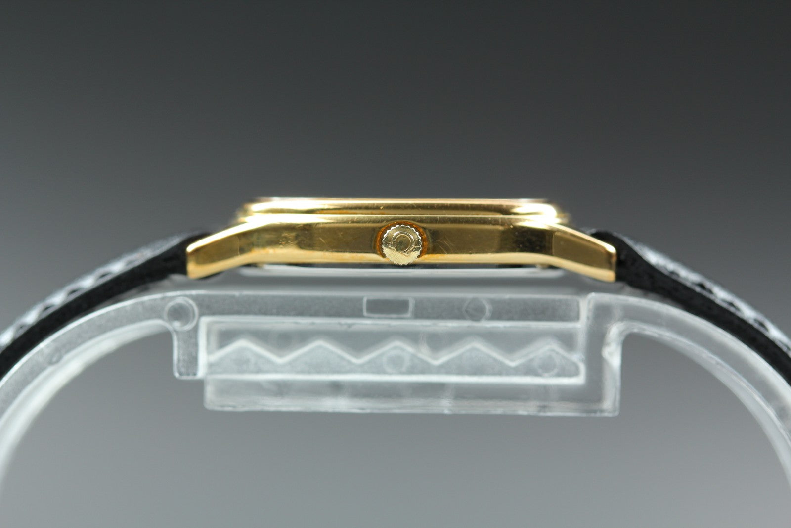 1987 w/Box OMEGA De Ville 20mm 591.0381 Quartz Gold Arabic Women's Vintage Exc+5