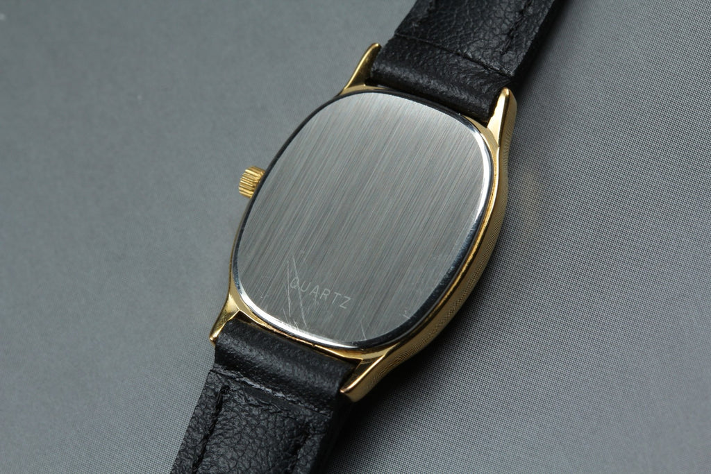 1987 w/Box OMEGA De Ville 20mm 591.0381 Quartz Gold Arabic Women's Vintage Exc+5