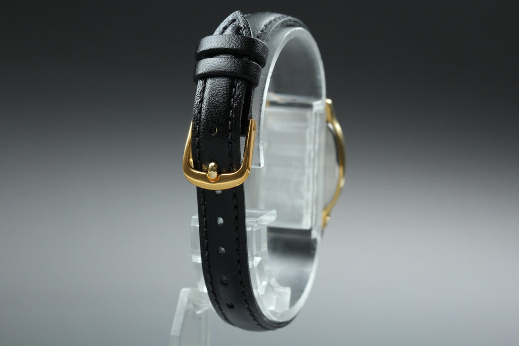 1987 w/Box OMEGA De Ville 20mm 591.0381 Quartz Gold Arabic Women's Vintage Exc+5