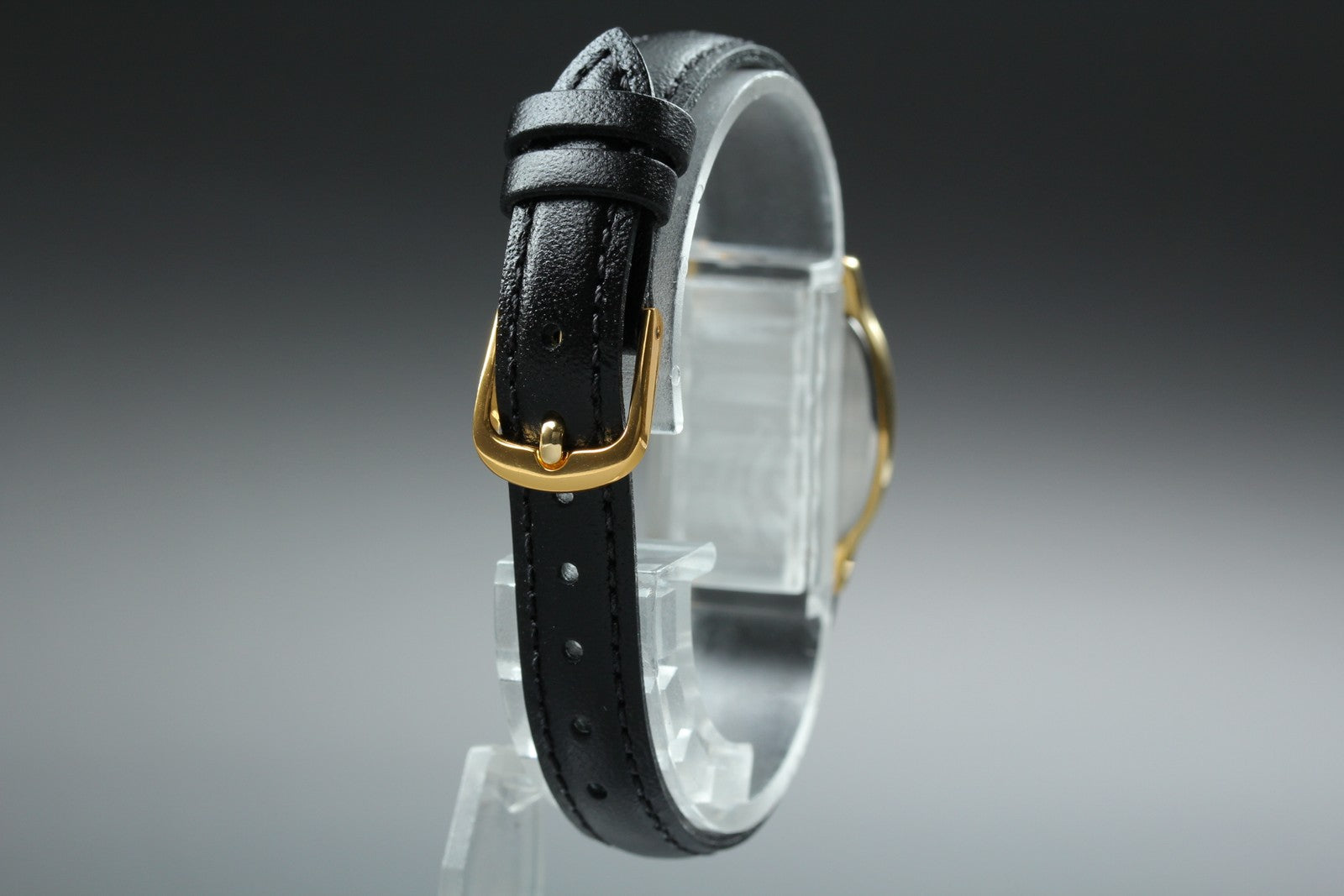 1987 w/Box OMEGA De Ville 20mm 591.0381 Quartz Gold Arabic Women's Vintage Exc+5