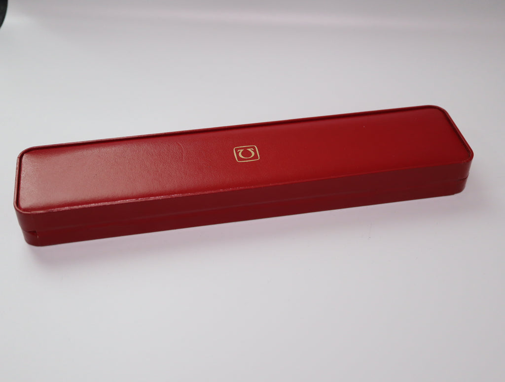 Near MINT OMEGA Vintage Red Watch Box Genuine Case Only for Men From JAPAN #2284