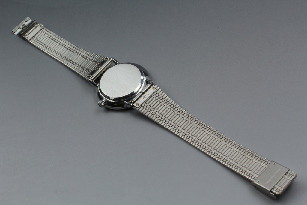 1977 Near MINT OMEGA De Ville 34mm 191.0044 Quartz Silver Dial Men's Watch JAPAN
