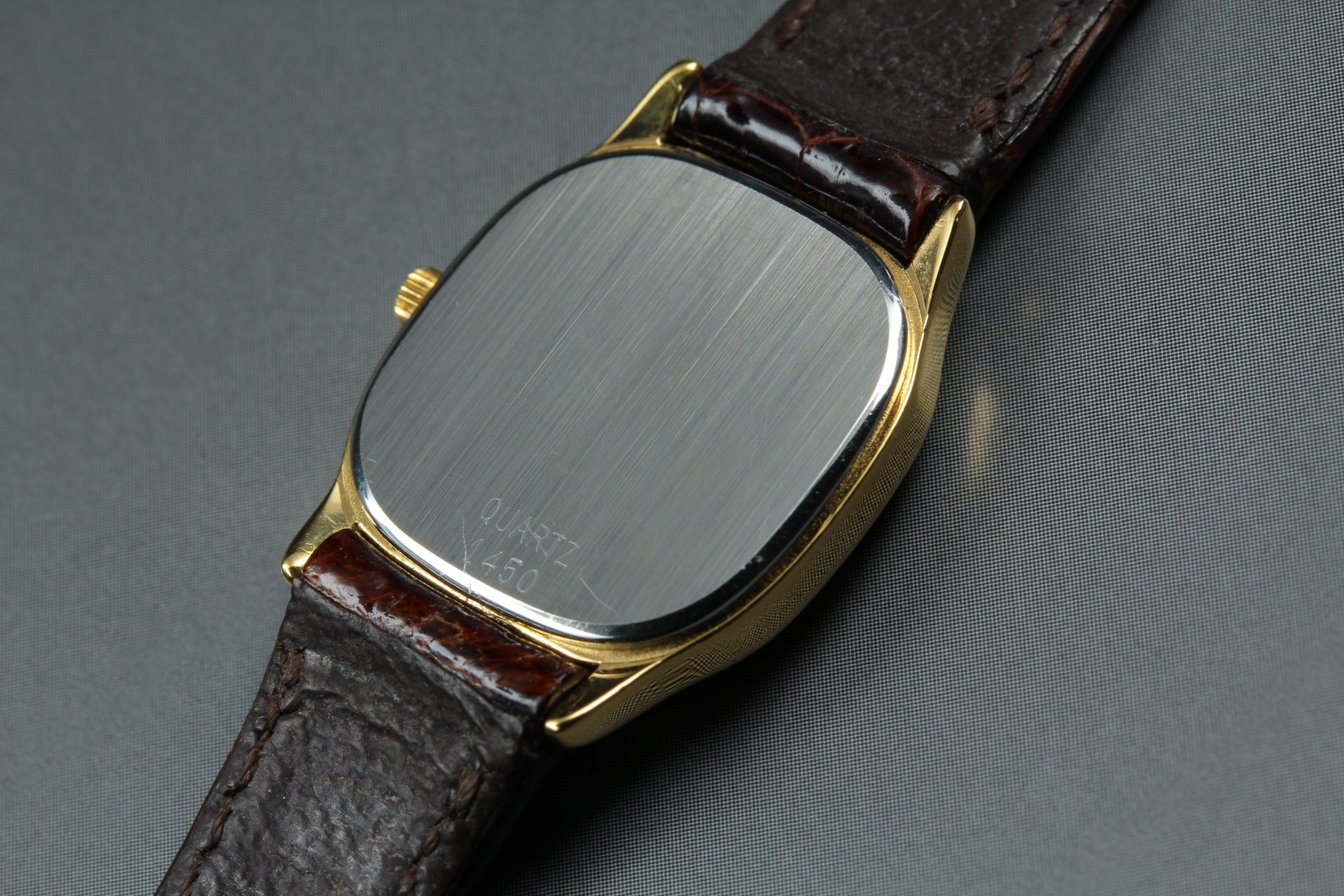 1984 w/BOX OMEGA De Ville 591.0280 20mm Quartz Gold Dial Women's Watch Exc+5