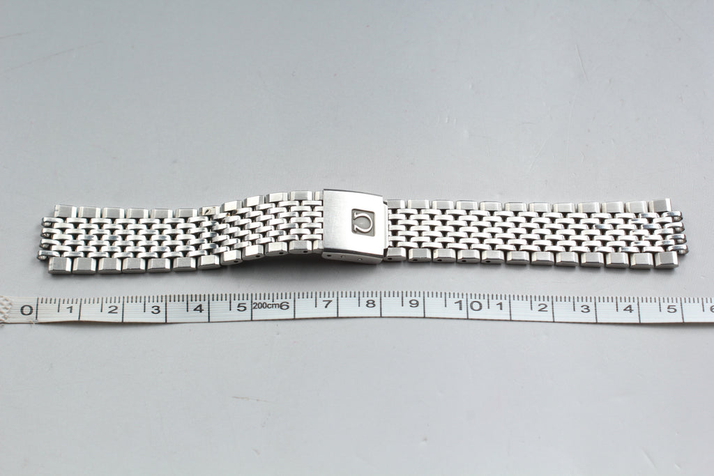 Near MINT OMEGA Seamaster Bracelet FF799/1444 18mm Stainless Steel Men's Vintage