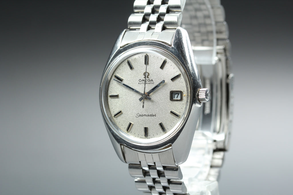 1970 Near MINT OMEGA Seamaster 35mm 166.067 Automatic Silver Dial Men's Vintage