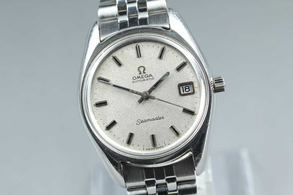 1970 Near MINT OMEGA Seamaster 35mm 166.067 Automatic Silver Dial Men's Vintage