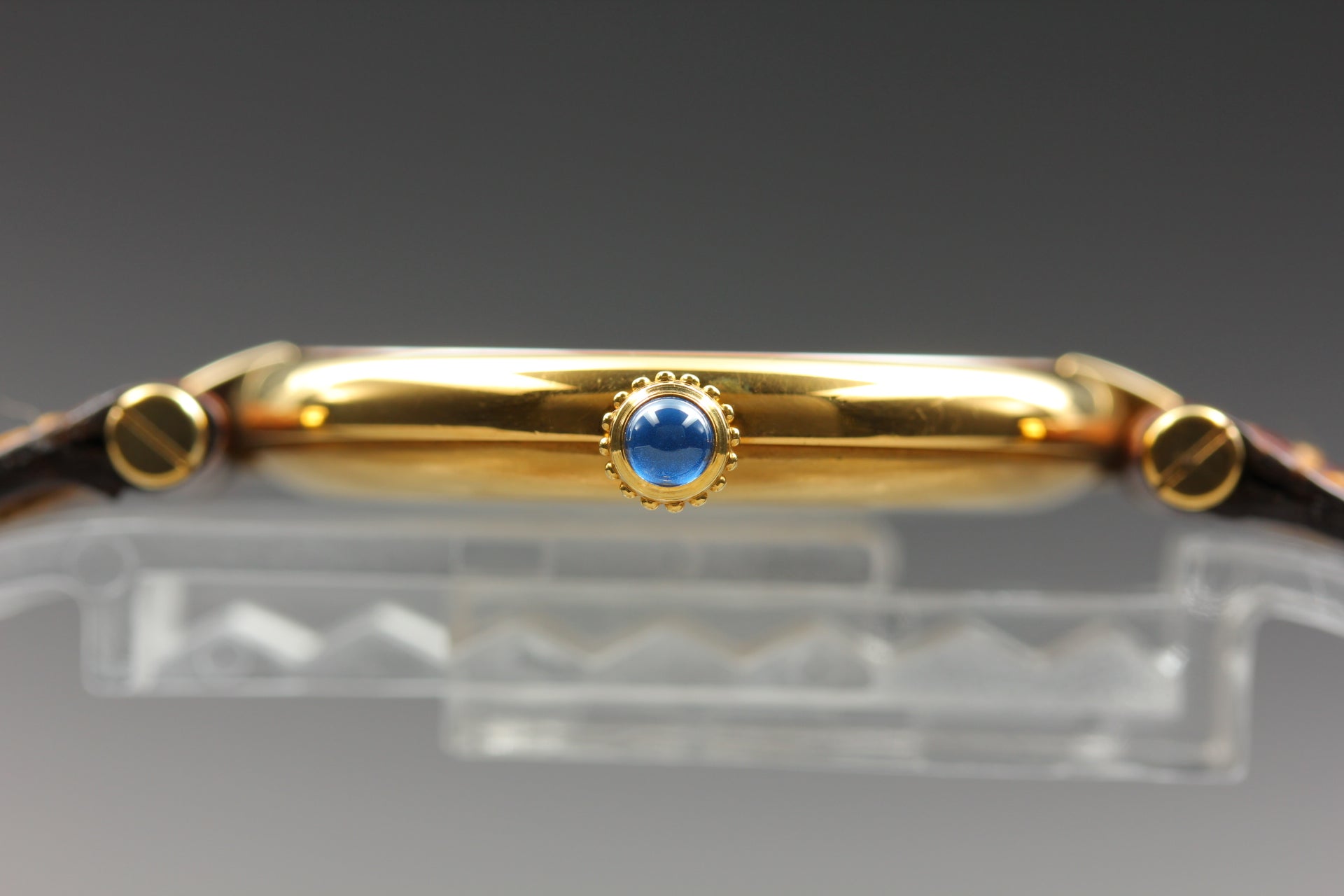 Near MINT Cartier Must de Vendome LM Vermeil 590003 30mm Quartz Roman Unisex