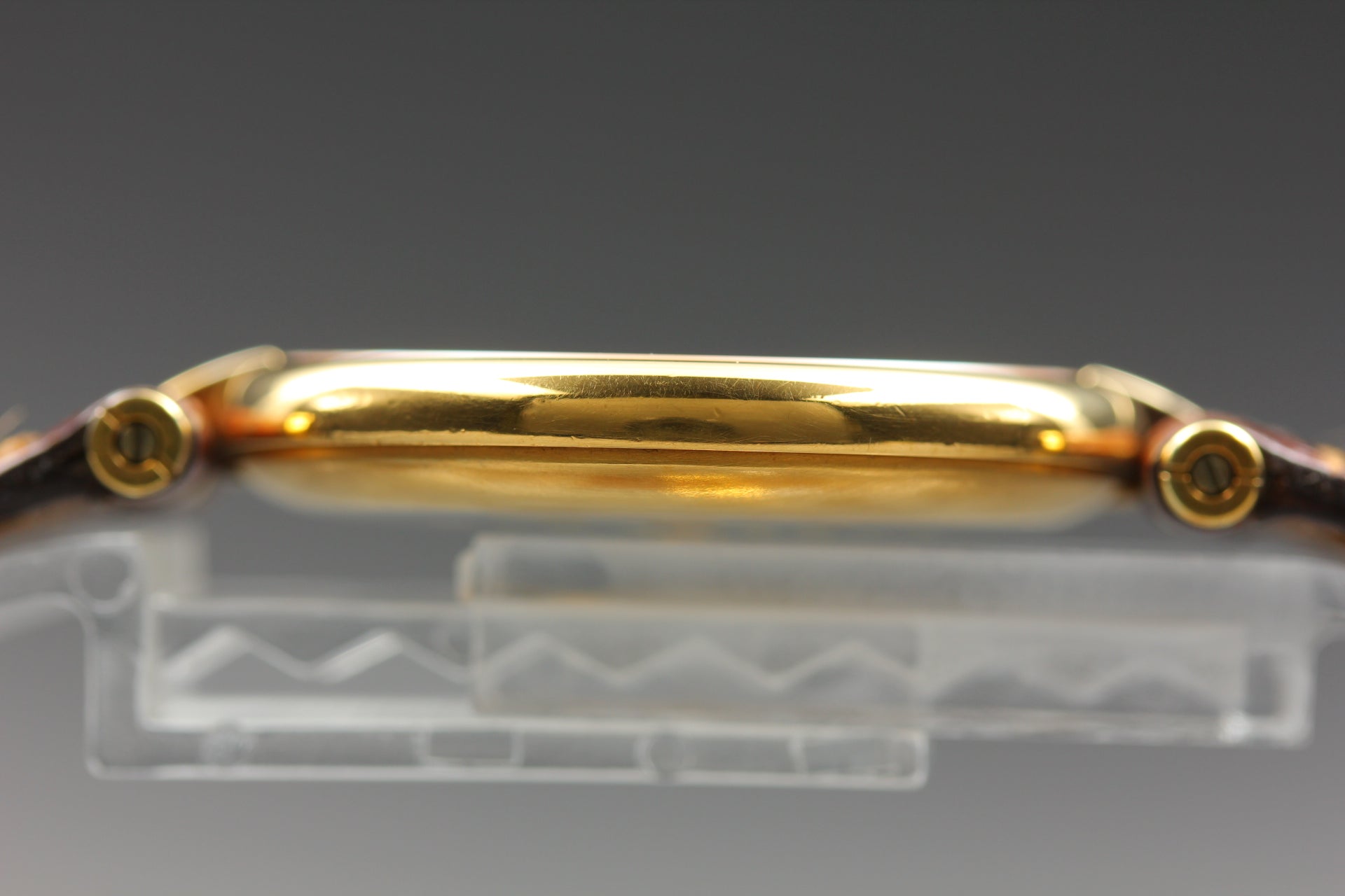 Near MINT Cartier Must de Vendome LM Vermeil 590003 30mm Quartz Roman Unisex