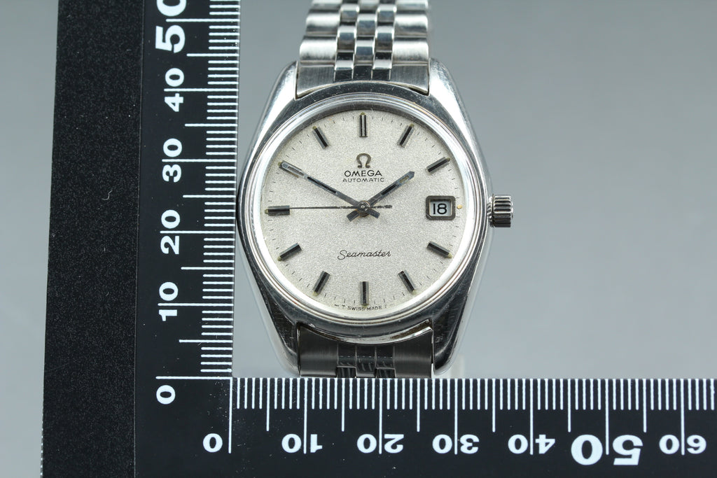 1970 Near MINT OMEGA Seamaster 35mm 166.067 Automatic Silver Dial Men's Vintage