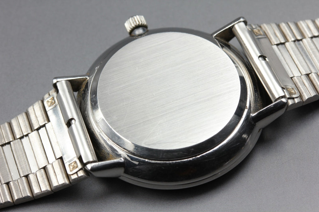 1977 Near MINT OMEGA De Ville 191.0044 34mm Quartz Silver Dial Men's Vintage