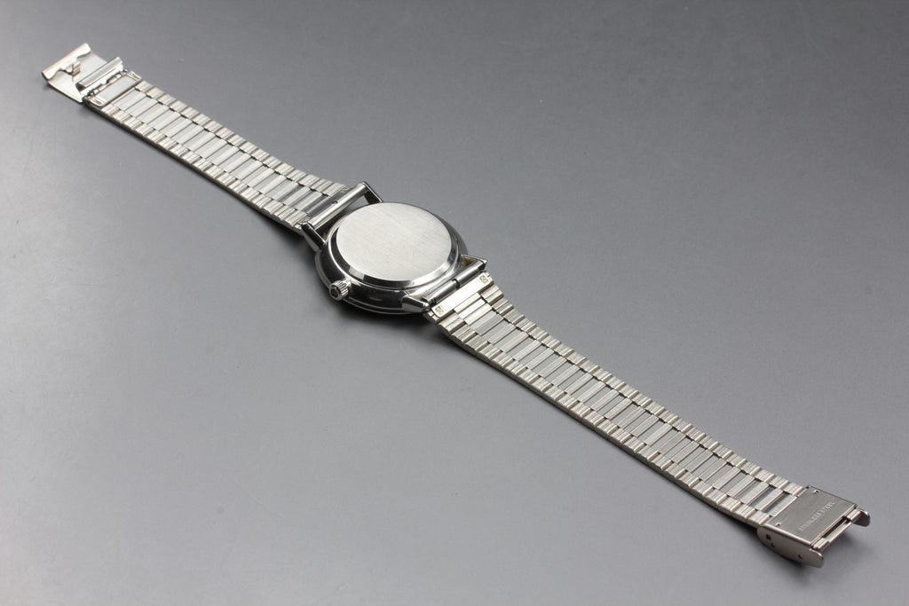 1977 Near MINT OMEGA De Ville 191.0044 34mm Quartz Silver Dial Men's Vintage