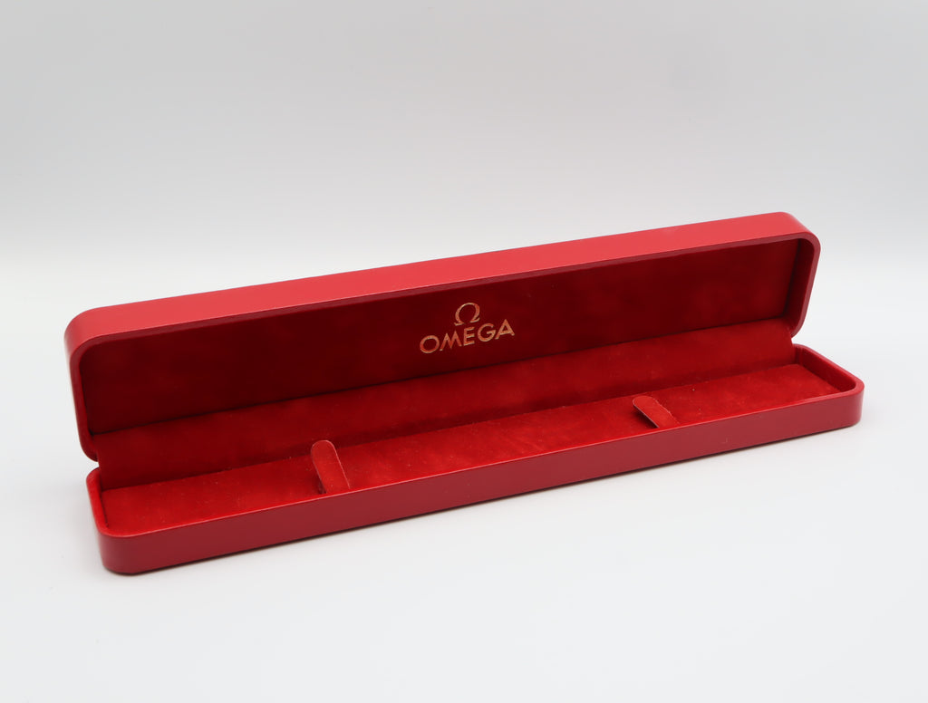 Near MINT OMEGA Vintage Red Watch Box Genuine Case Only for Women's #2534 JAPAN