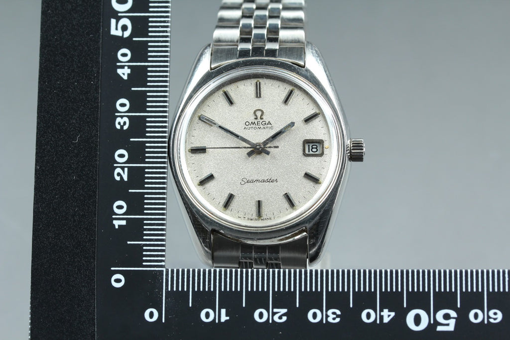1970 Near MINT OMEGA Seamaster 35mm 166.067 Automatic Silver Dial Men's Vintage