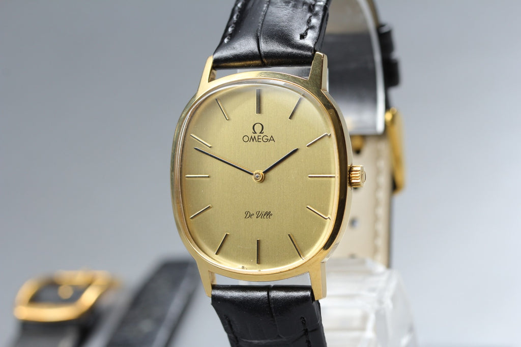 1979 Near MINT OMEGA De Ville 31mm 111.0148 Manual Wind Gold Dial Men's Vintage