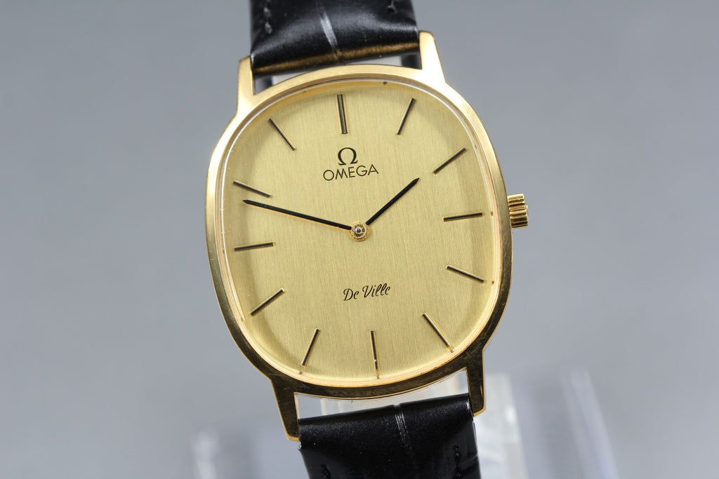 1979 Near MINT OMEGA De Ville 31mm 111.0148 Manual Wind Gold Dial Men's Vintage
