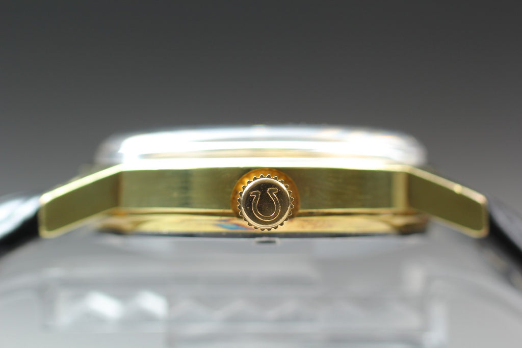 1972 Near MINT OMEGA Geneve 35mm 166.0098 Automatic Silver Dial Men's Vintage