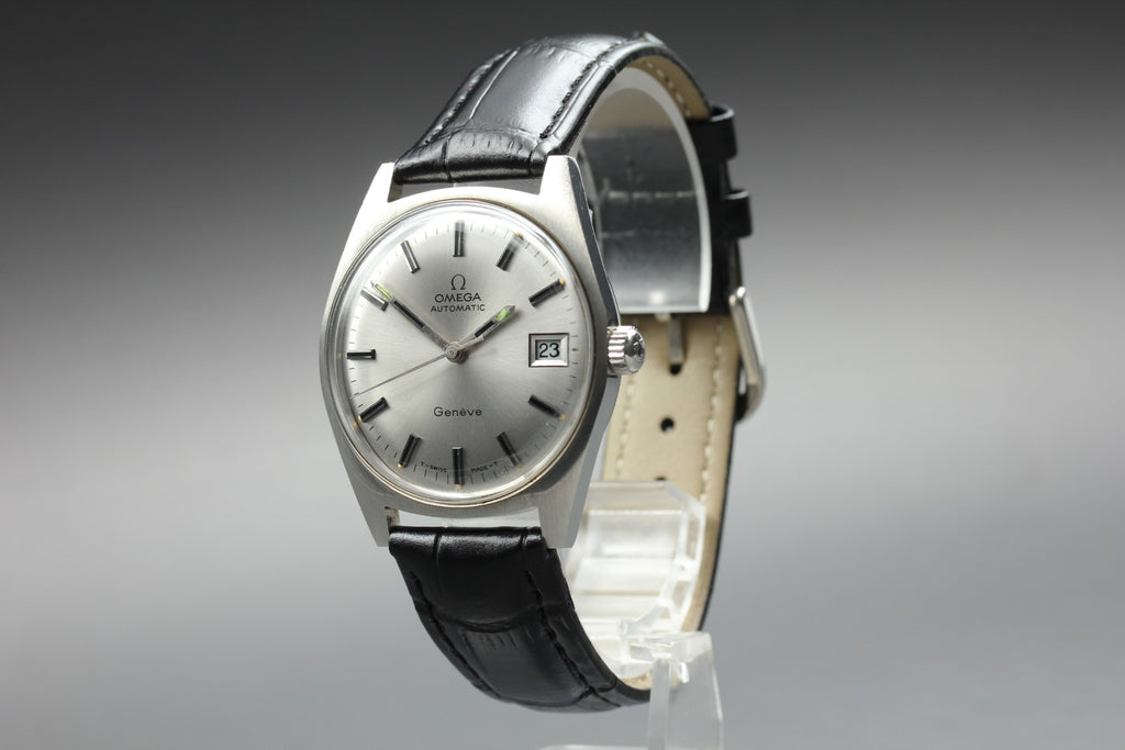 1971 Near MINT OMEGA Geneve 34mm 166.041 Automatic Silver Dial Men's Vintage