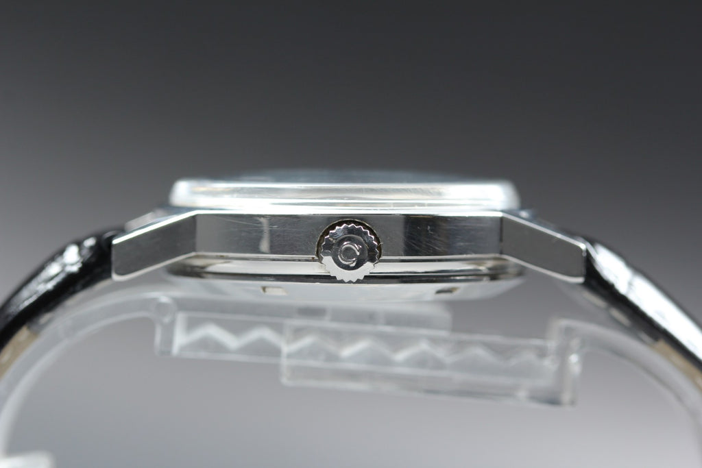 1972 Near MINT OMEGA Geneve 35mm 166.0117 Automatic Silver Dial Men's Vintage