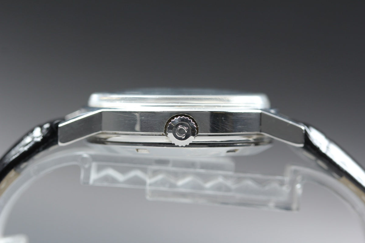 1972 Near MINT OMEGA Geneve 35mm 166.0117 Automatic Silver Dial Men's Vintage