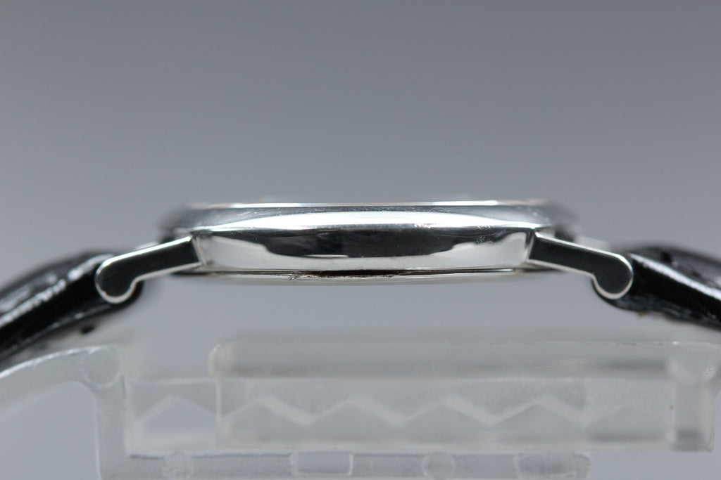 1994 Near MINT OMEGA De Ville 23mm 595.1111 Quartz Silver Dial Women's Vintage
