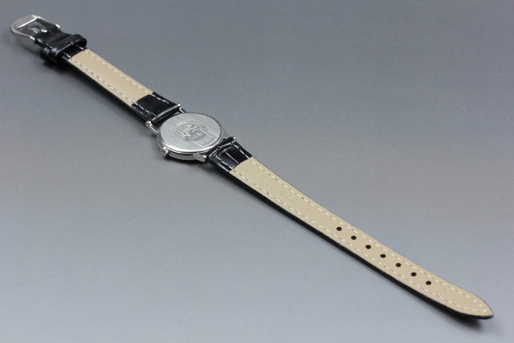 1994 Near MINT OMEGA De Ville 23mm 595.1111 Quartz Silver Dial Women's Vintage