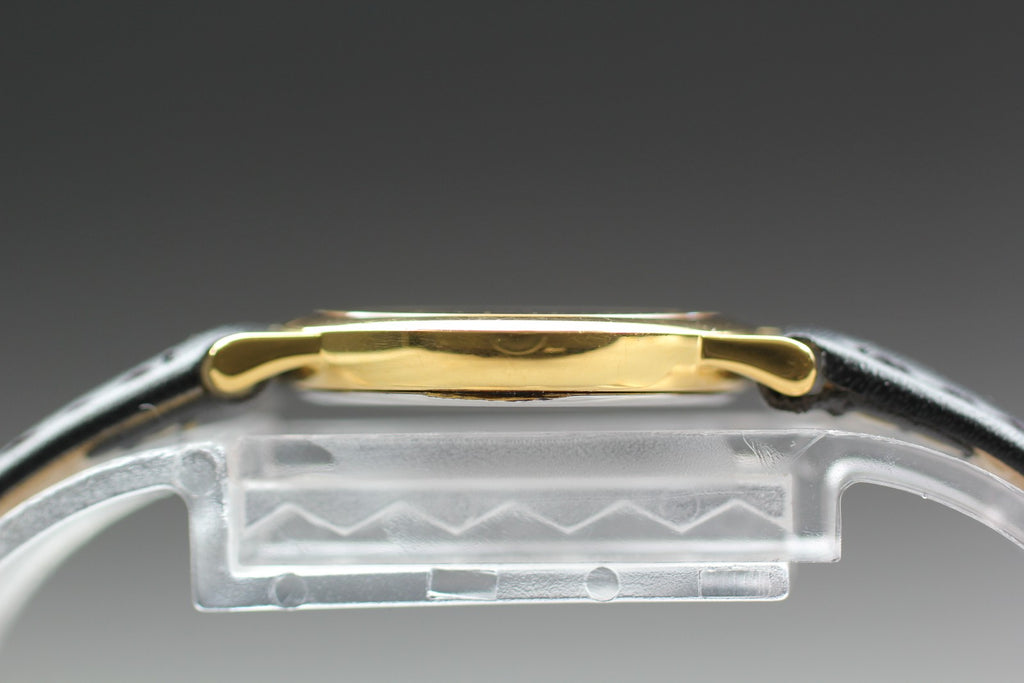 1991 Near MINT/Box OMEGA De Ville 595.0097.2 22mm Quartz Gold Women's Vintage