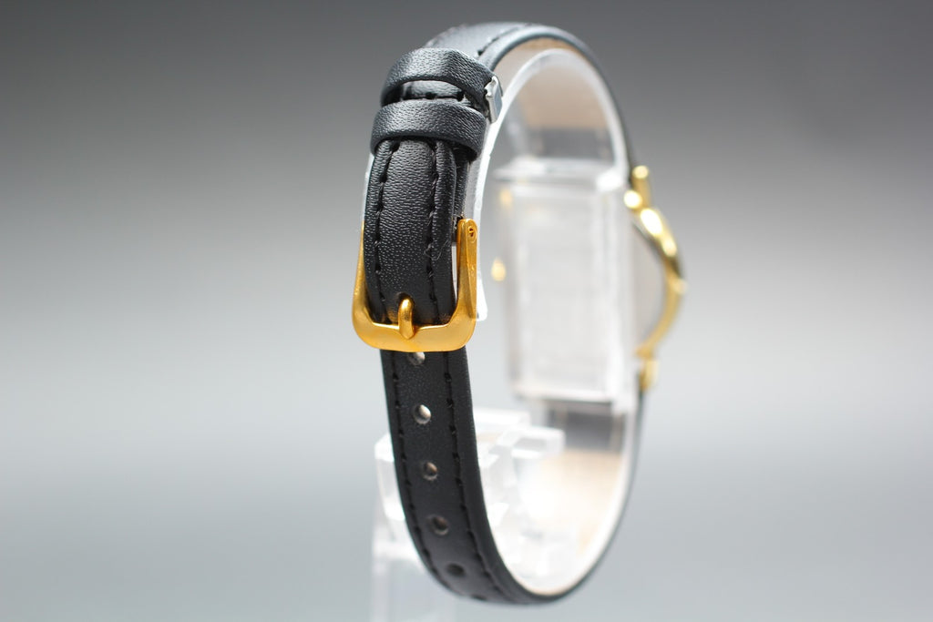1991 Near MINT/Box OMEGA De Ville 595.0097.2 22mm Quartz Gold Women's Vintage