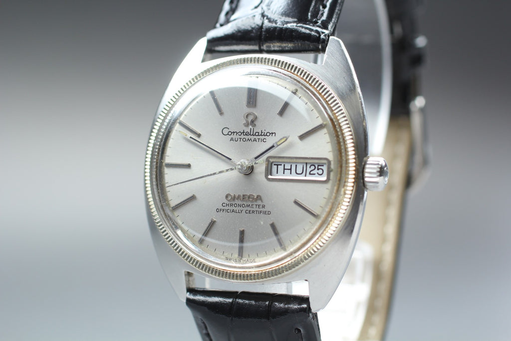 1972 Near MINT OMEGA Constellation 35mm 168.029 Automatic Silver Men's Vintage