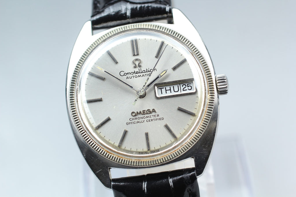 1972 Near MINT OMEGA Constellation 35mm 168.029 Automatic Silver Men's Vintage